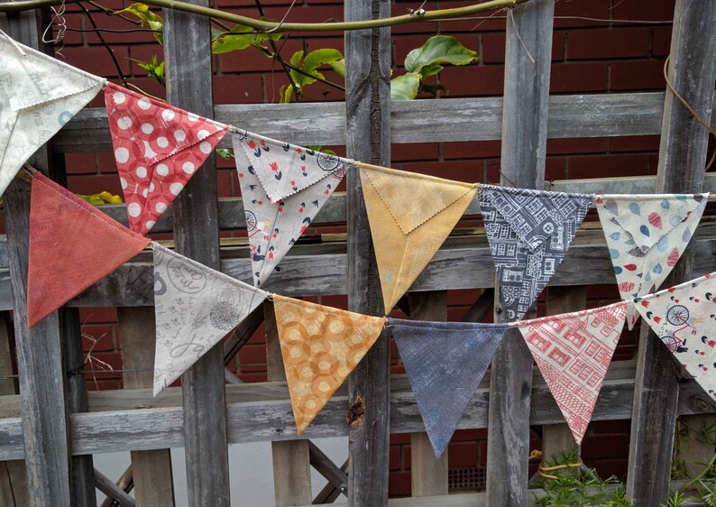 Bunting Flags Or Banner For Child S Bedroom Garden Birthday In Mon Ami Fabrics By Moda Snippets Of France