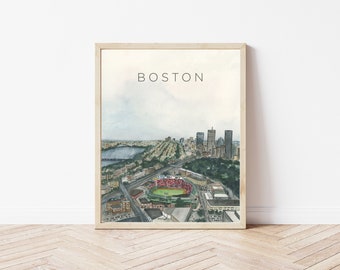 Minimalist Home Decor Wall Art Boston Massachusetts Print Digital Download Downloadable Typography Designer Contemporary Boho Printable