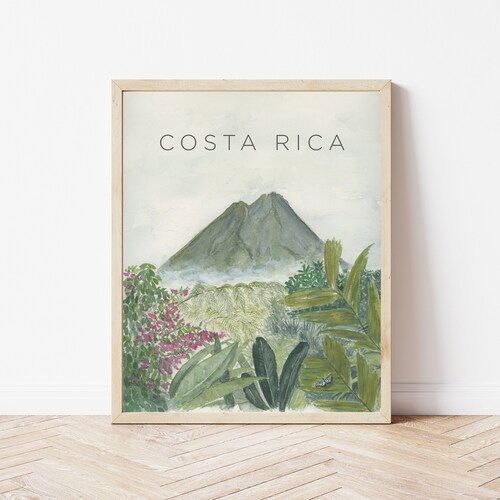 Costa Rica Art Print Costa Rican Wall Art and Home Decor Etsy