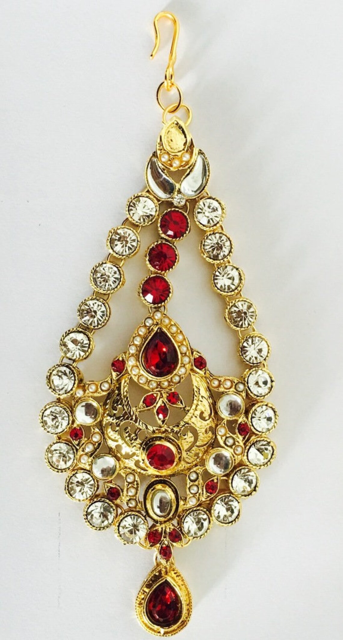 Jhumar Passa TIKKA Hair JEWEL Accessory Indian Hair Style Etsy