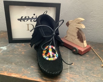 Moccasins, Leather, Suede, Handmade, Ankle Boots, Native American Moccasins