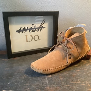 Inspired by a fusion of Native American and western cultures, these handcrafted moccasins are made completely of leather