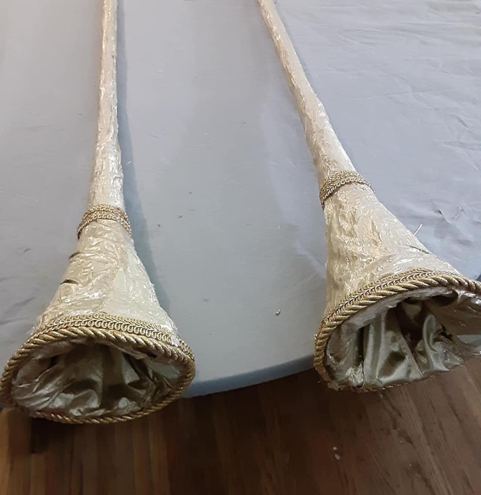 Gold or Silver Trumpets DECORATIVE PROP ITEM Etsy