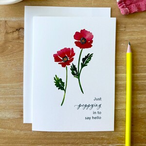 Grußkarte — Just Poppying In
