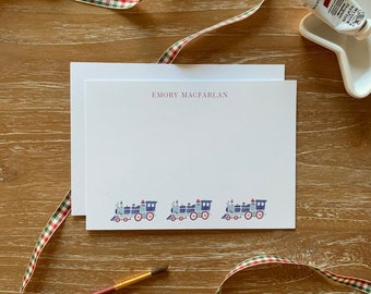 Personalized Stationery — Trains