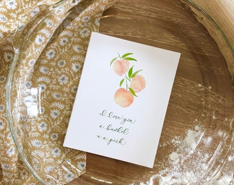 Greeting Card — A Bushel and a Peck