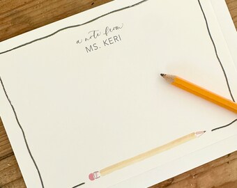 Personalized Stationery — Teacher Love!