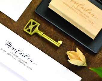 Custom Calligraphy — Return Address Stamp