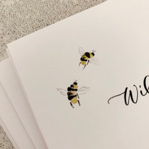 Greeting Cards Will You Bee My Bridesmaid Set of 4 image 2