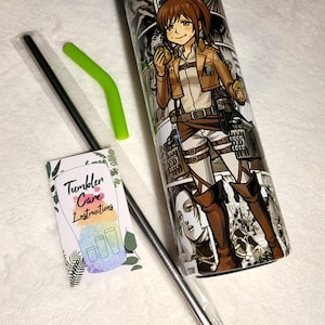20oz anime tumbler Attack on the titans. Sasha