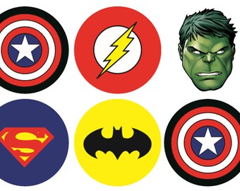 Superhero Cake Topper Personalised Avengers Cake Topper - Etsy