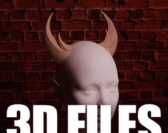GRIMVEIL | ARCHIVOS 3D - Colección Nightforge | Cuernos de Tiefling