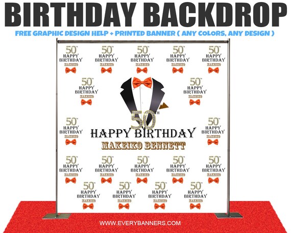 Bow Tie Theme Birthday Photo Booth Backdrop Photo Booth Etsy