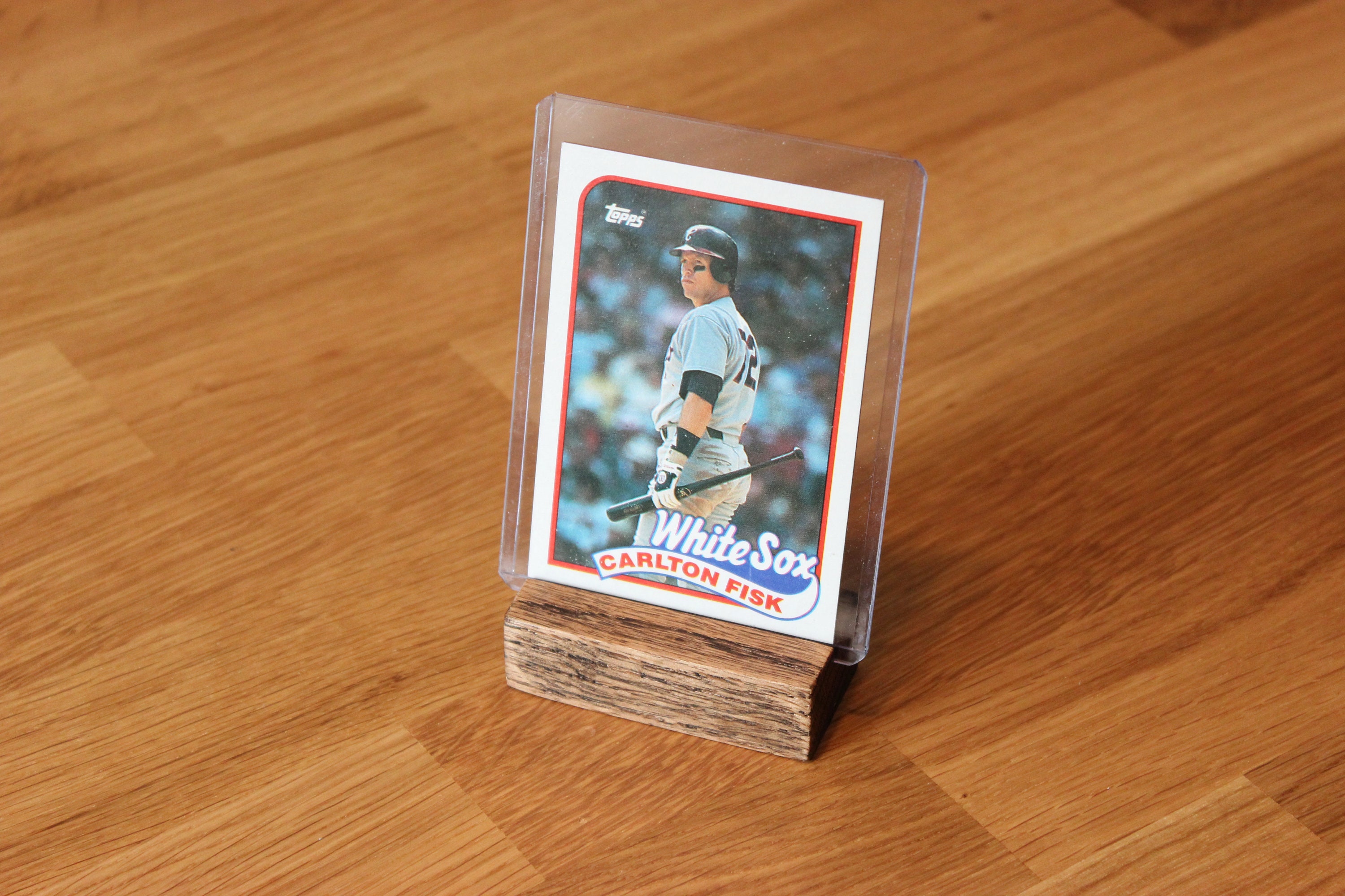 Wooden Top Loader Card Display Stand Holder // for Autographed Etsy