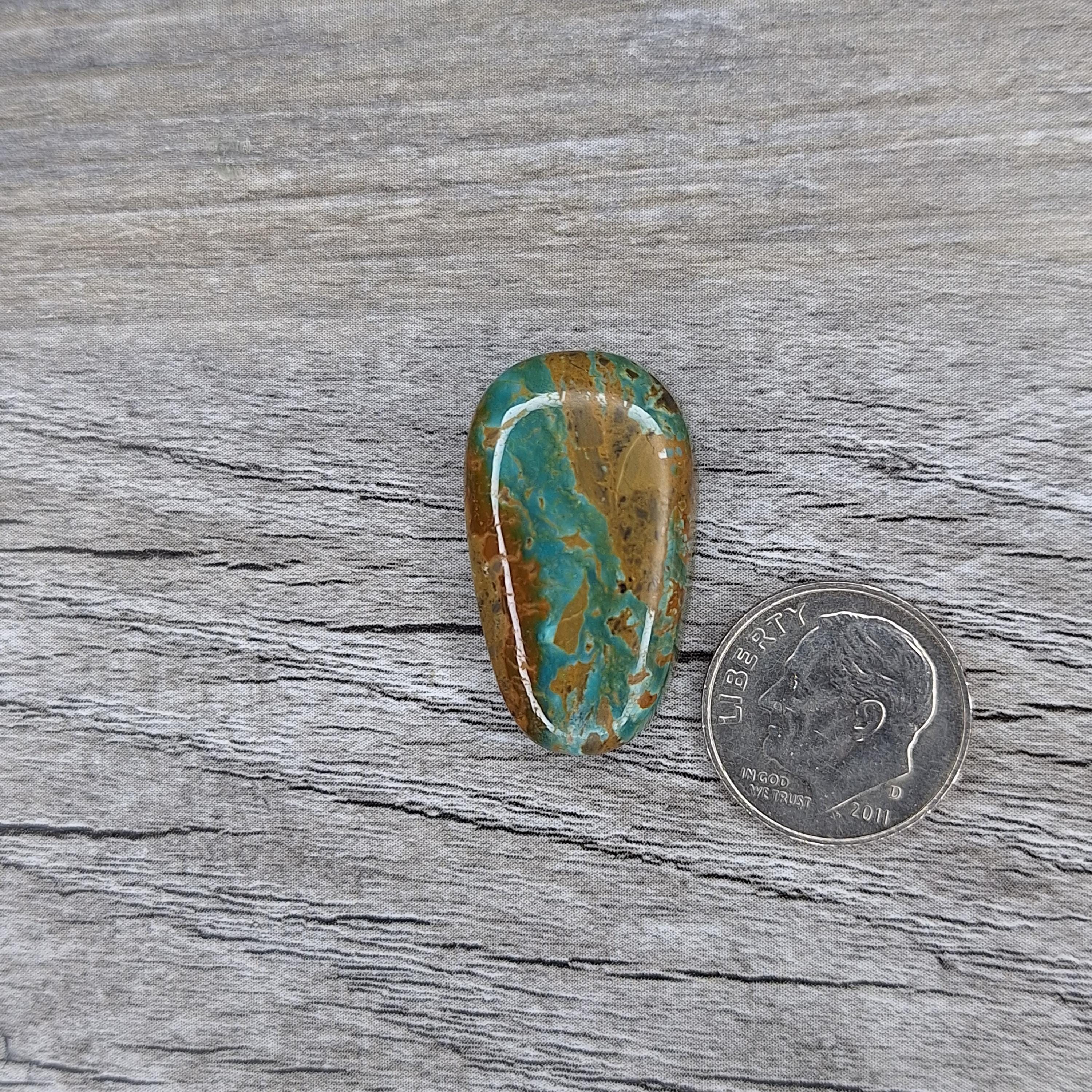 ナゲットホール - アパッチブルーターコイズ {NH142} カボション