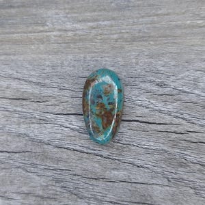Nugget Hole - Apache Blue Turquoise {NH70} Cabochon Turquoise | Gemstone | Cab | Polished Stone