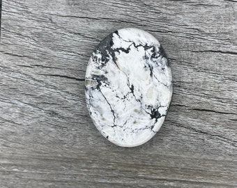 White Buffalo {W1310} Cabochon | Gemstone | Cab | Polished Stone
