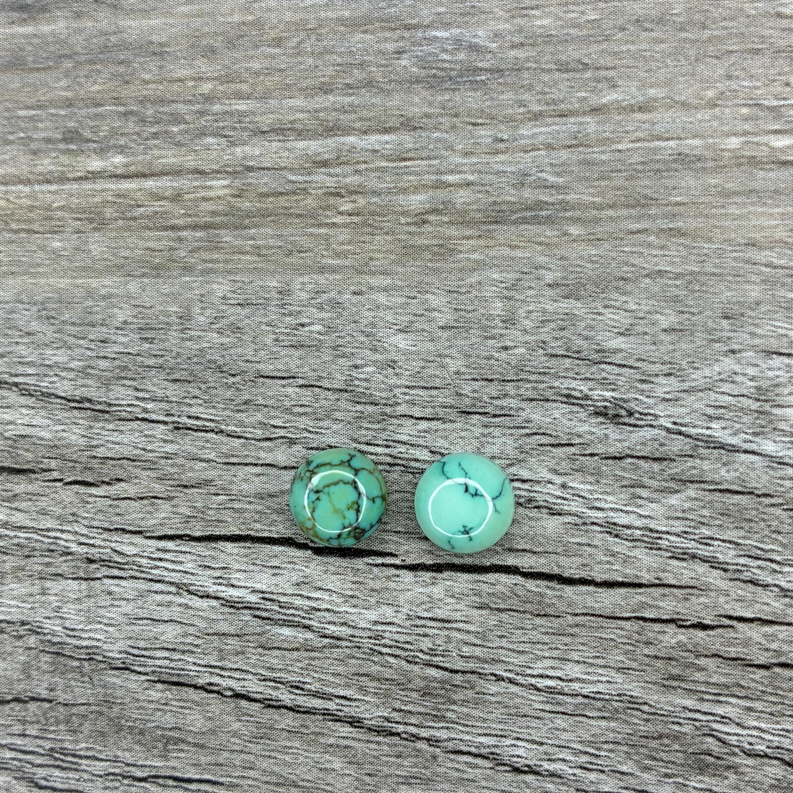 Blue Moon Turquoise {BM1508} Stabilized Calibrated Cabochon