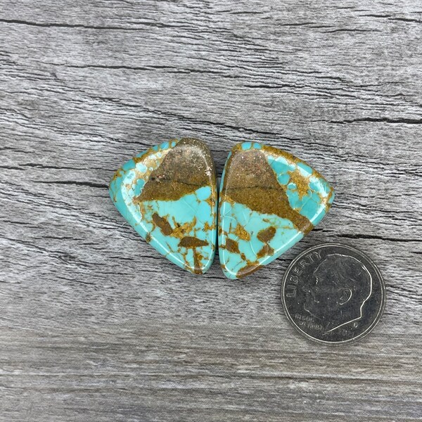 Royston Turquoise {RN503} Stabilized Cabochon | Gemstone | Cab | Polished Stone