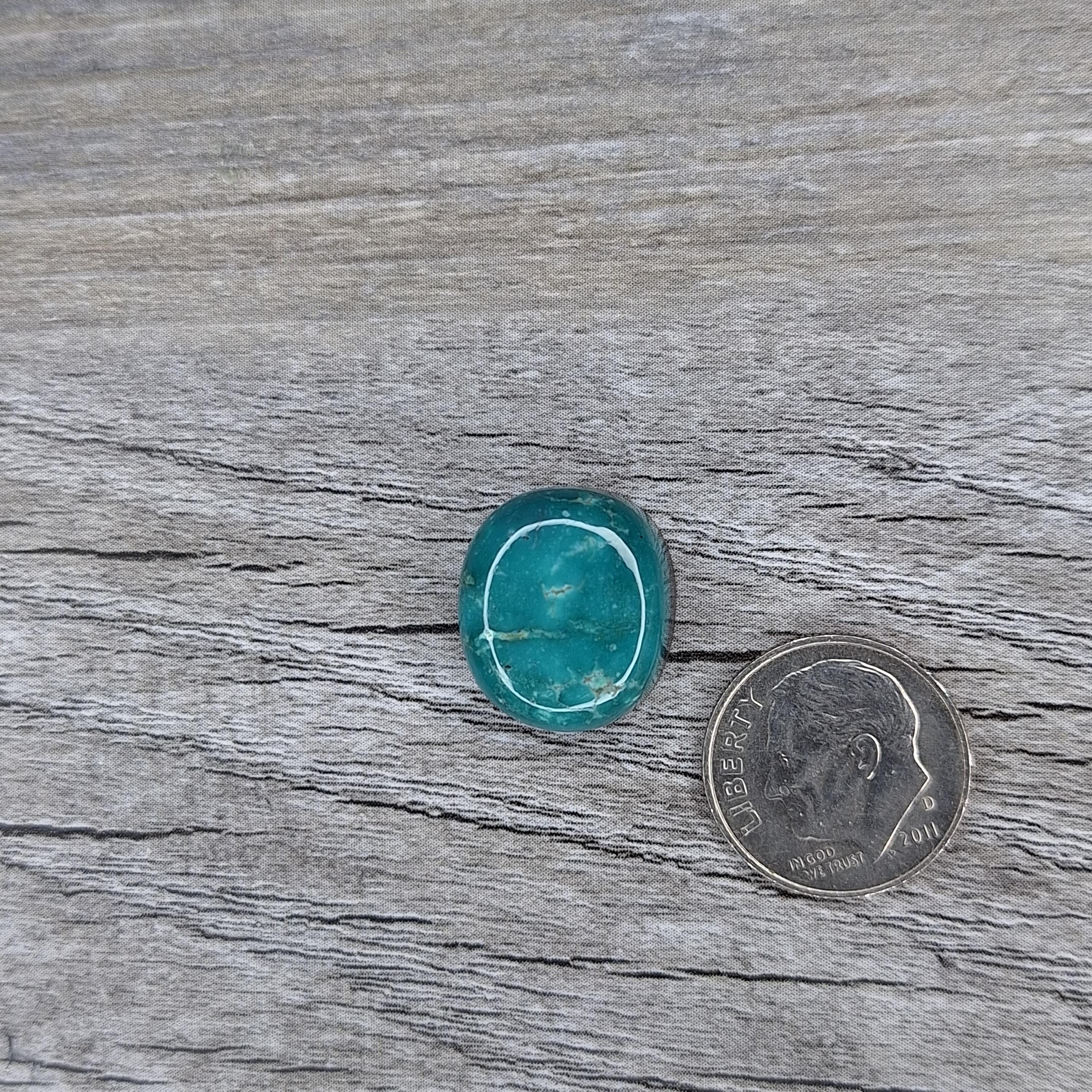 Nugget Hole - Apache Blue Turquoise {NH149} Cabochon Turquoise