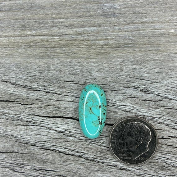 Nugget Hole - Apache Blue Turquoise {NH292} Cabochon Turquoise