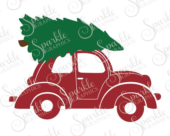 Weihnachtsbaum Auto Svg Weihnachtsbaum Lkw Fahrzeug Etsy