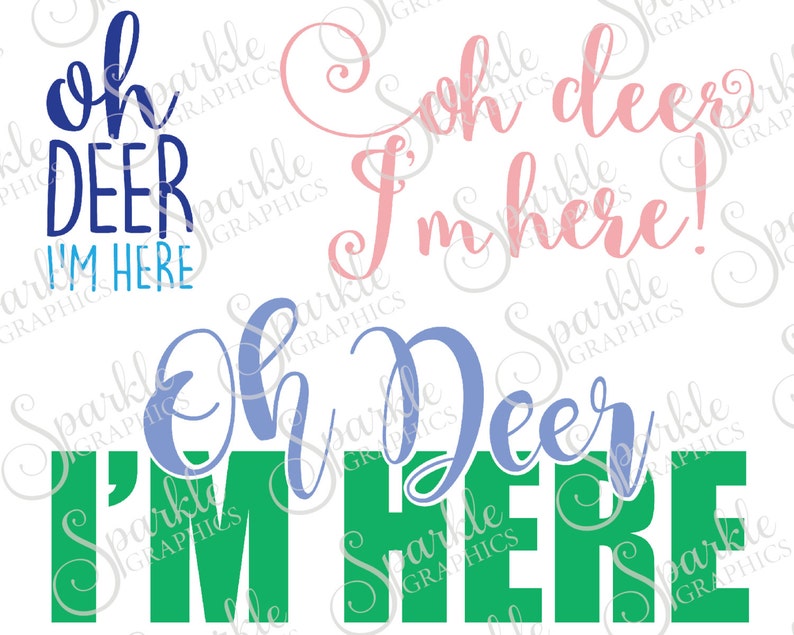 Download Oh Deer I'm Here Cut File Set Hello Baby Baby SVG Newborn ...