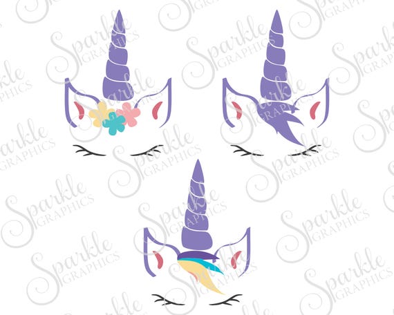 Download Unicorn Face Svg Unicorn Face Unicorn Head Unicorn Hair Etsy