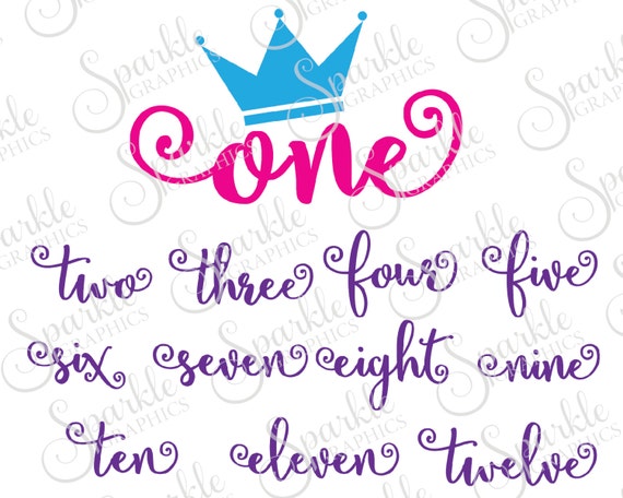Download Monthly Princess Cut File Monthly SVG Baby Princess Cute ...
