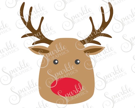 Download Rudolph Reindeer Cut File Christmas Svg Deer Reindeer Etsy