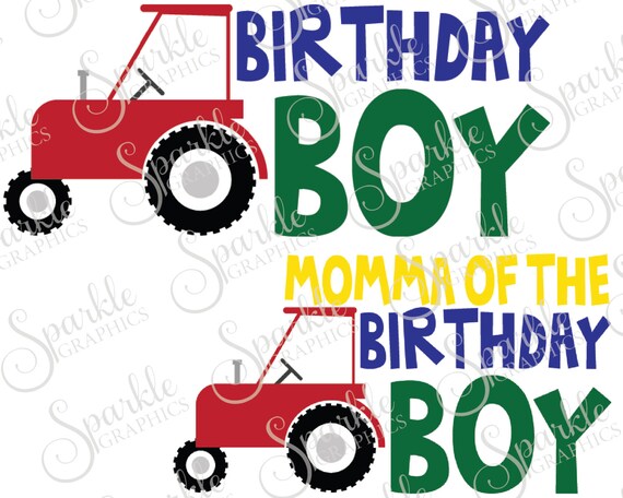 Download Tractor Birthday Boy Cut File Tractor Farm First Birthday Svg Etsy PSD Mockup Templates