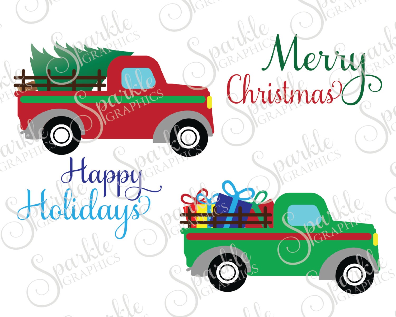 Download Antique Truck Cut File Christmas Svg December Svg Tree Vintage Etsy