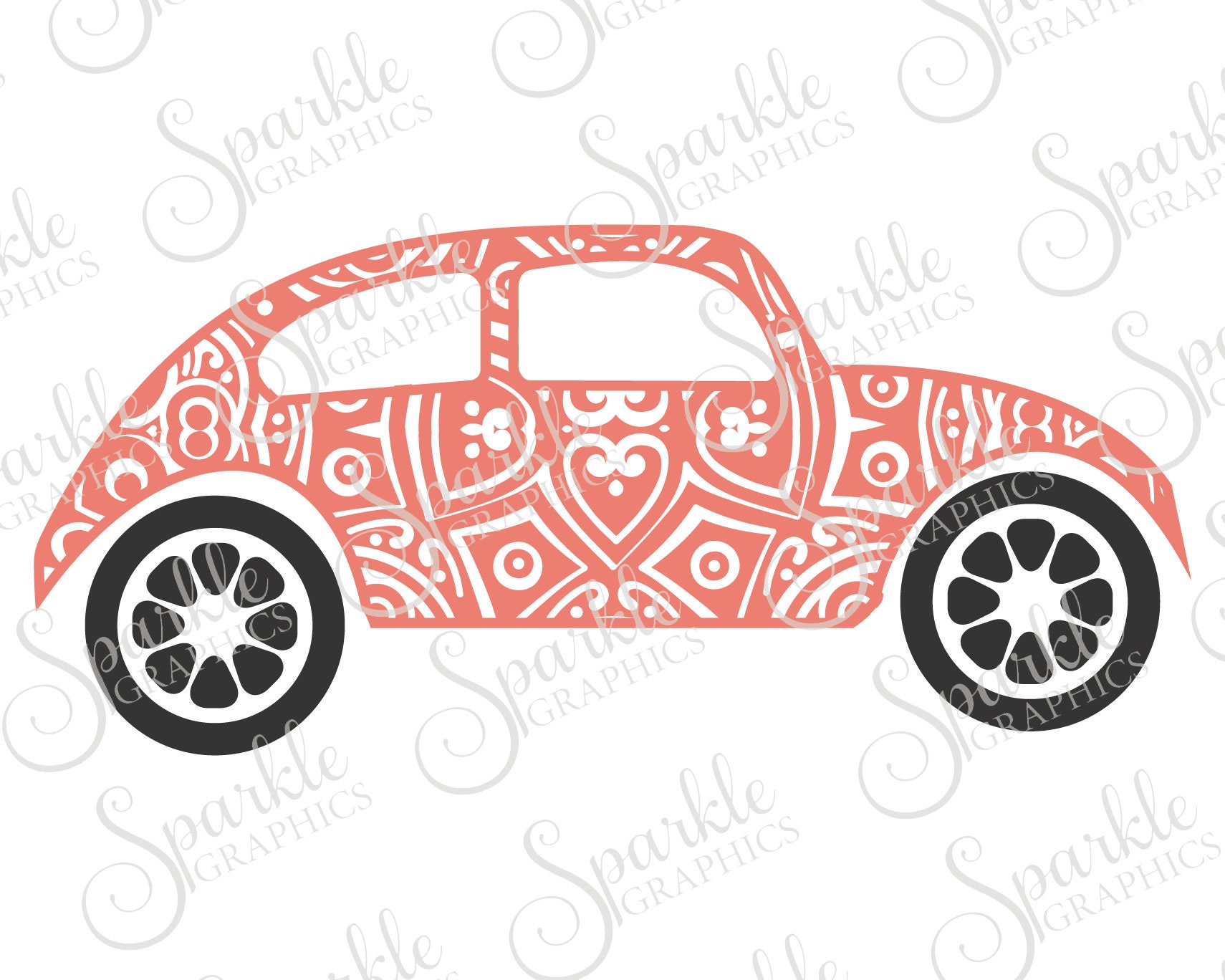 Download Mandala Car SVG Mandala SVG Car SVG Floral Car Floral | Etsy