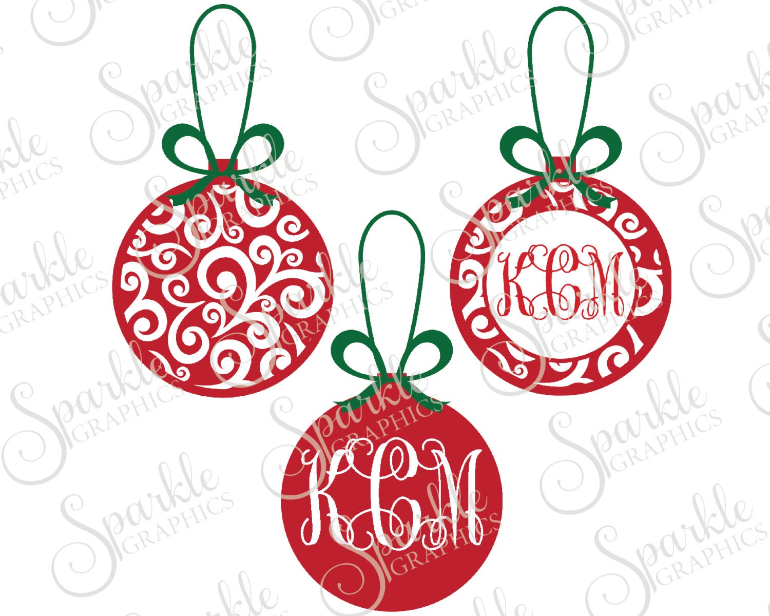 Download Flourish Ornament Monogram Cut File Hat Christmas Svg Holiday Etsy