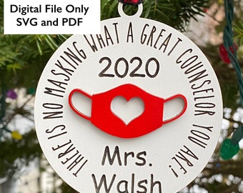 Download Teacher Ornament Gift Glowforge Friendly SVG Laser CNC File DIGITAL Home Décor Home & Living jan ...