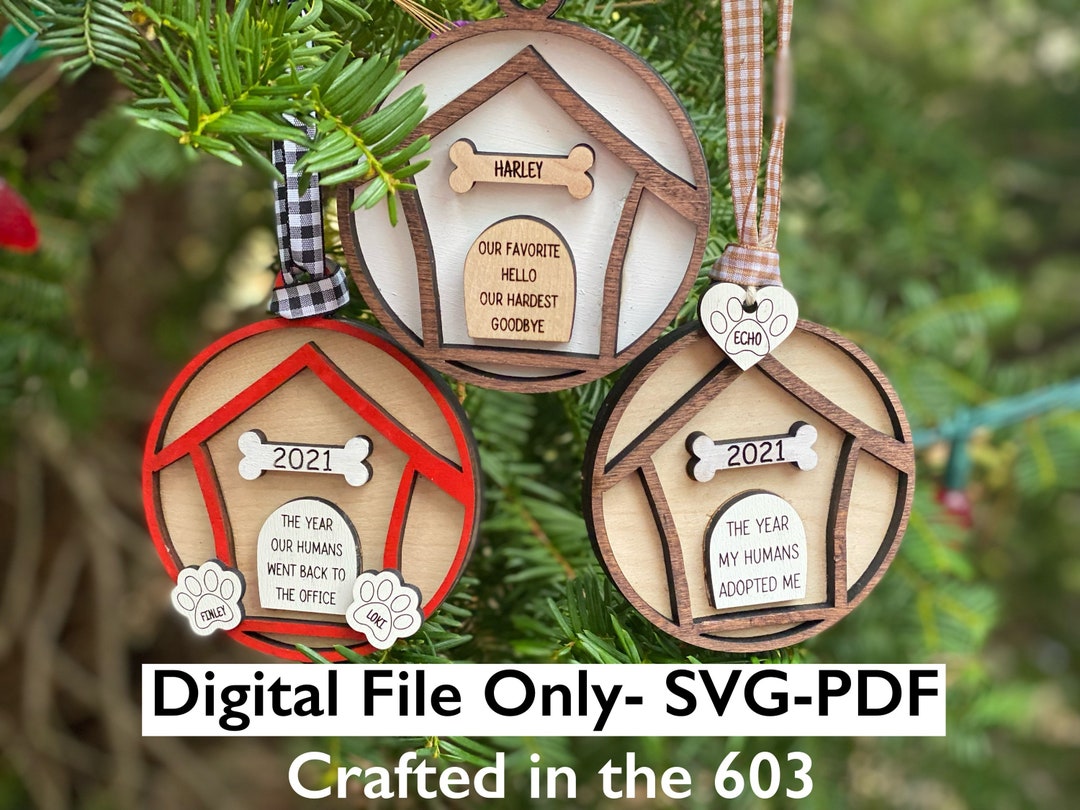 Dog Ornament BUNDLE ! 21 Different Options Included. SVG and PDF Laser ...