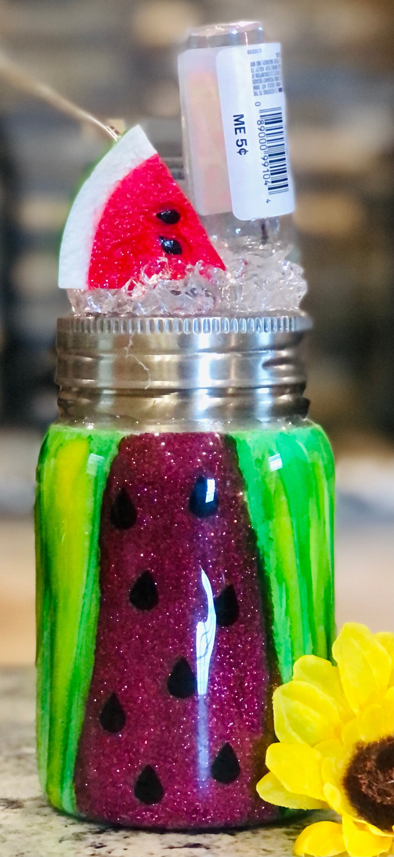 17oz Insulated Stainless Steel Mason Jar Tumbler With Ice Lid Etsy