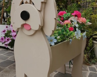 Goldendoodle 3D Wooden Planter Box