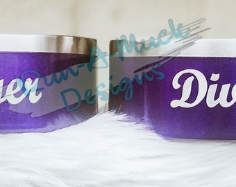 Personalized engraved powder coated stainless steel insulated dog bowl