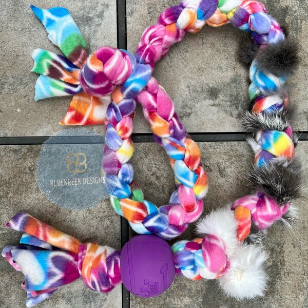 Rabbit Fur Dog Squeaker Toy Etsy