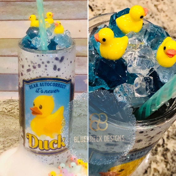 What the Duck/for Duck sakes/Duck tumbler/rubber duck/bubble bath/duck jokes/duck autocorrect/duck lover/ duck glitter tumblers/ custom/