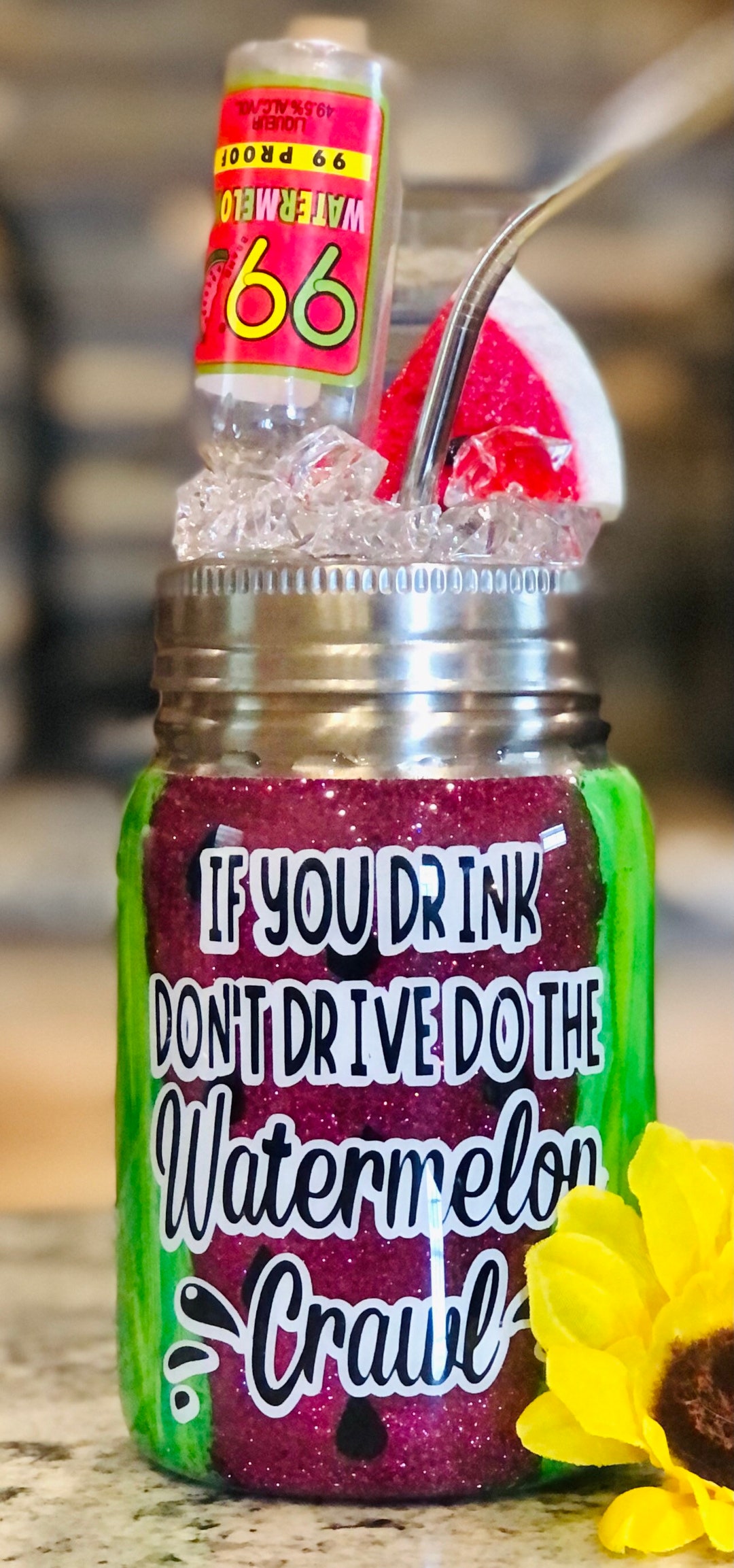 17oz Insulated Stainless Steel Mason Jar Tumbler With Ice Lid Realistic