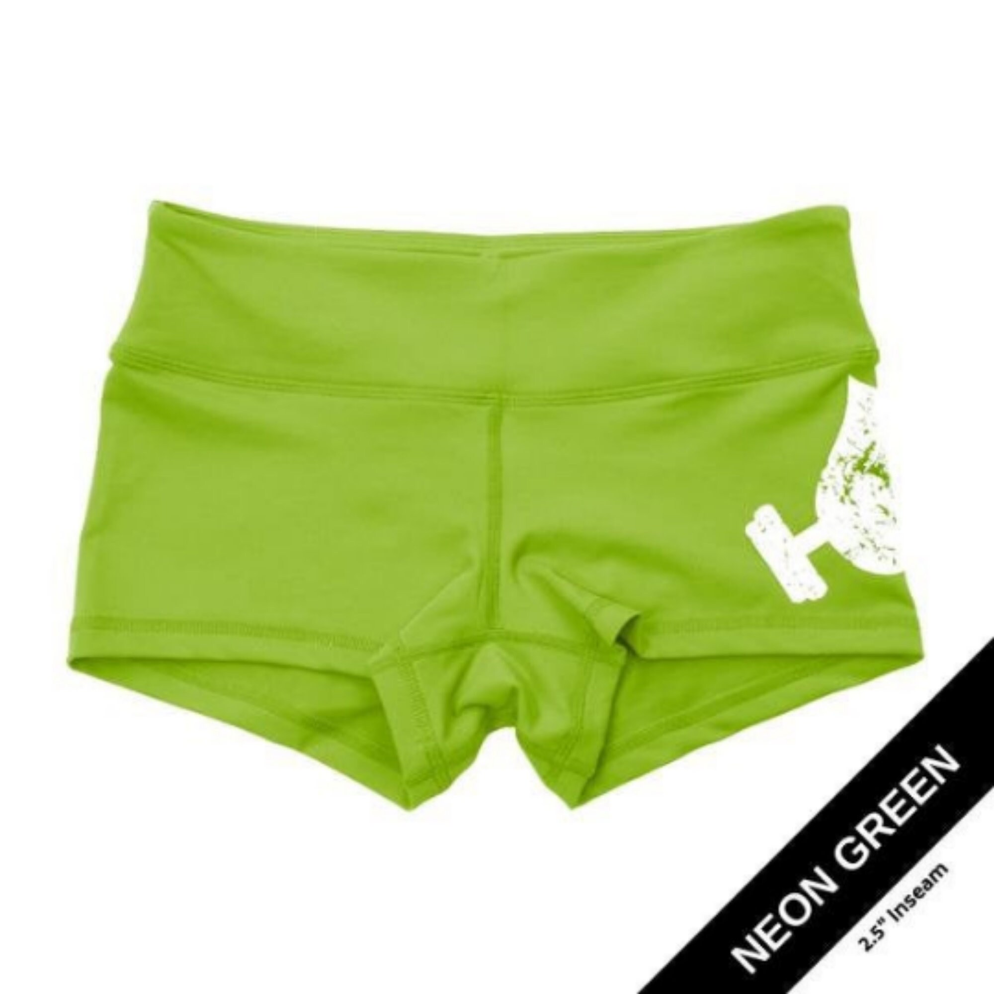 neon green athletic shorts