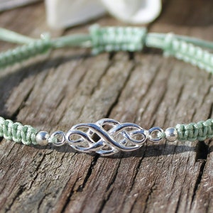 Sterling Silver Celtic Bracelet | Adjustable Celtic Bracelet | Celtic Knot Bracelet | Irish Bracelet | Minimalist Celtic Knot Bracelet