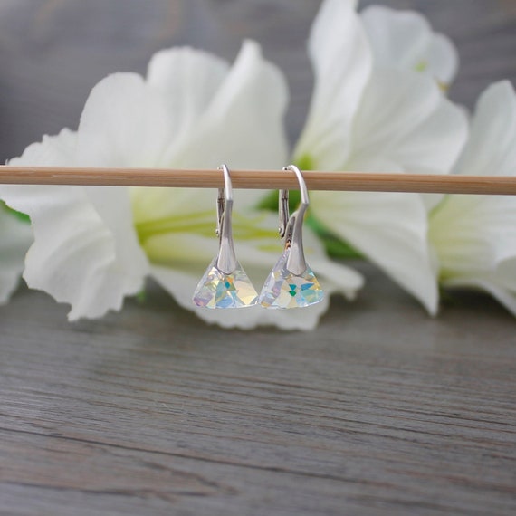 Etsy swarovski crystal earrings discount
