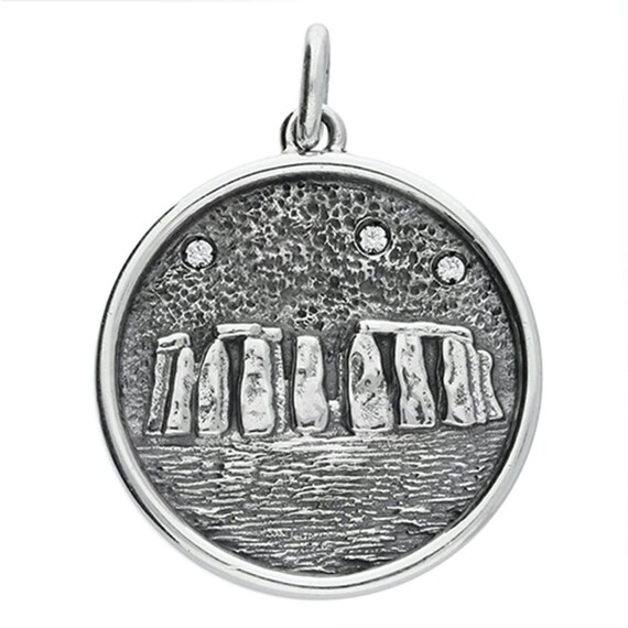◆STONEHENgE◆ Silver Heart Cubic Necklace SC24D02E Sterling Silver Stonehenge Necklace * Stonehenge Crystal