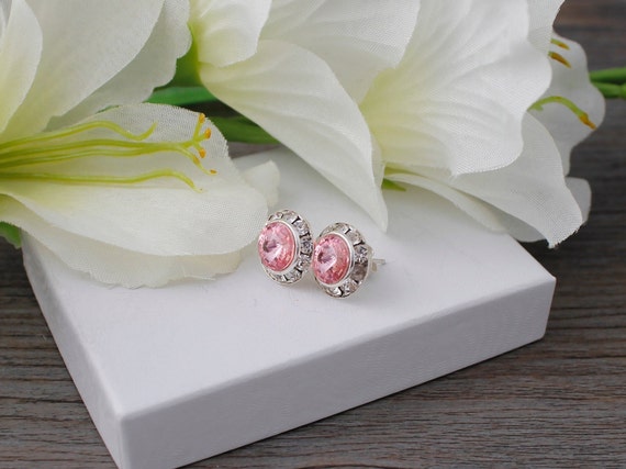 Swarovski elements hotsell halo earrings