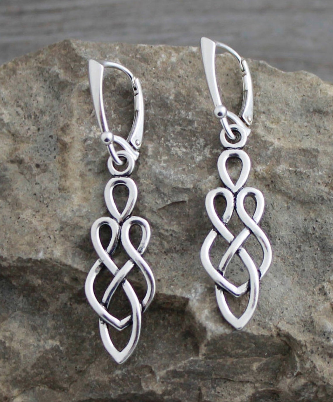 Silver celtic knot earrings Clearance