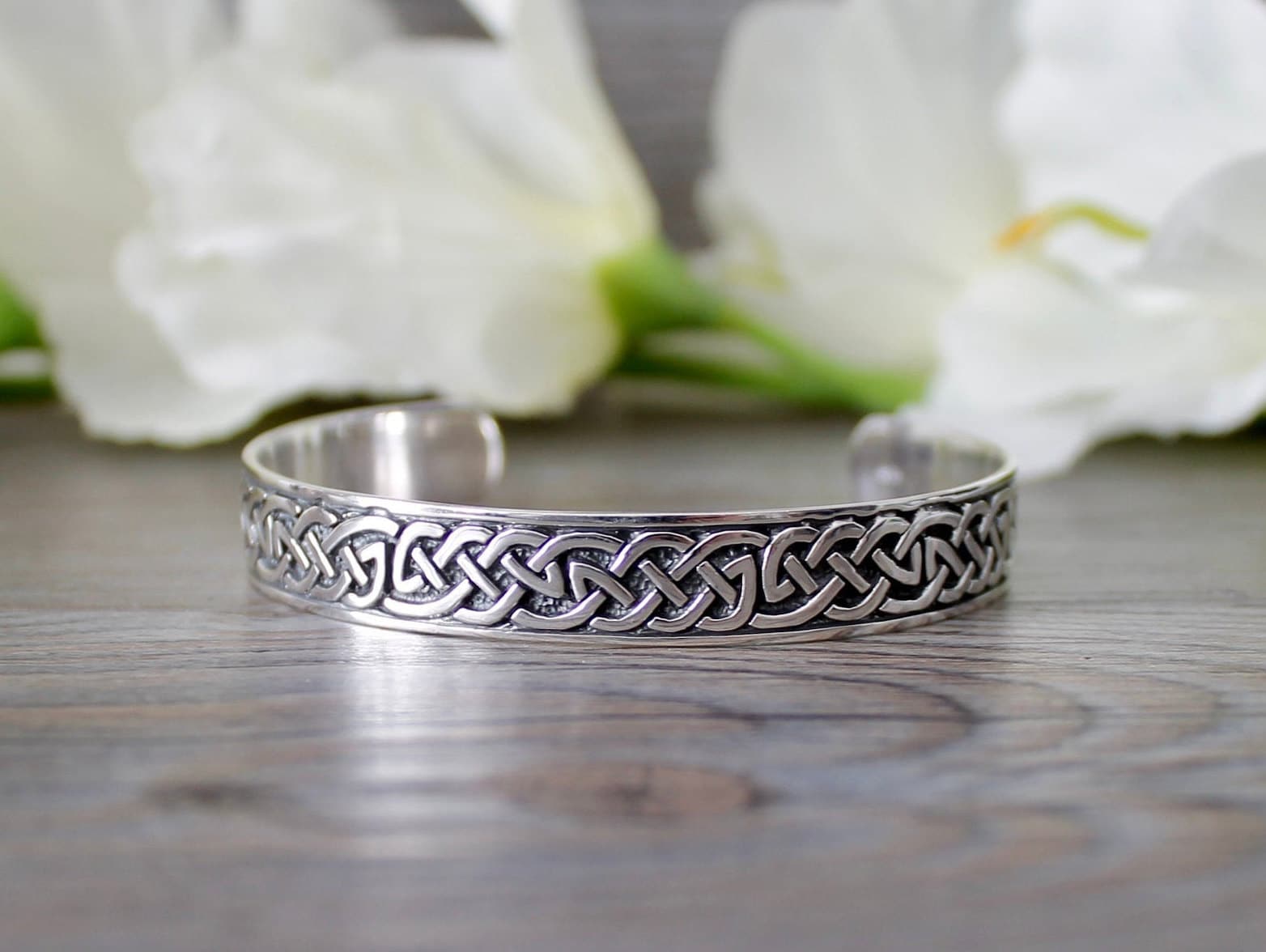 Celtic silver bracelet deals