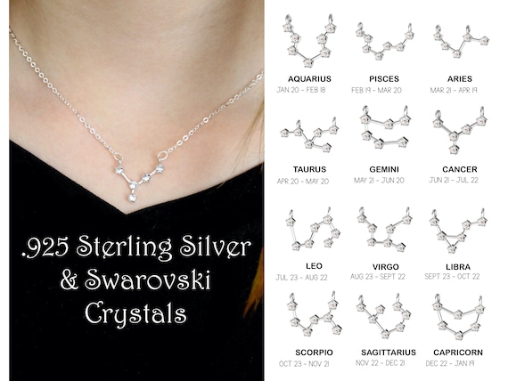 Sterling Silver Zodiac Constelation Pendants Sterling Silver Zodiac Constelation Pendants